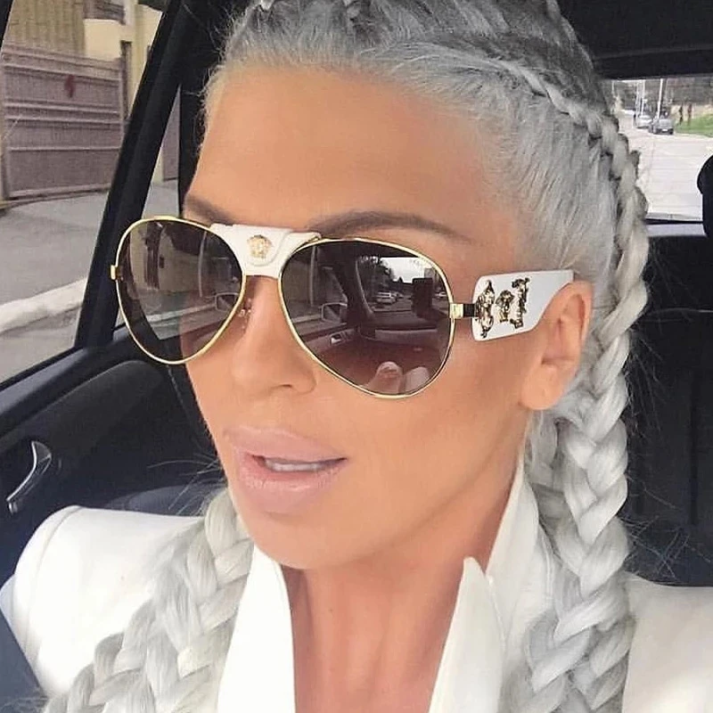 

New 2022 Brand Design Women Men Sunglasses Oversized Frame Leather Sun Glasses Man Hip Hop High Huality Male Female 2150 UV400