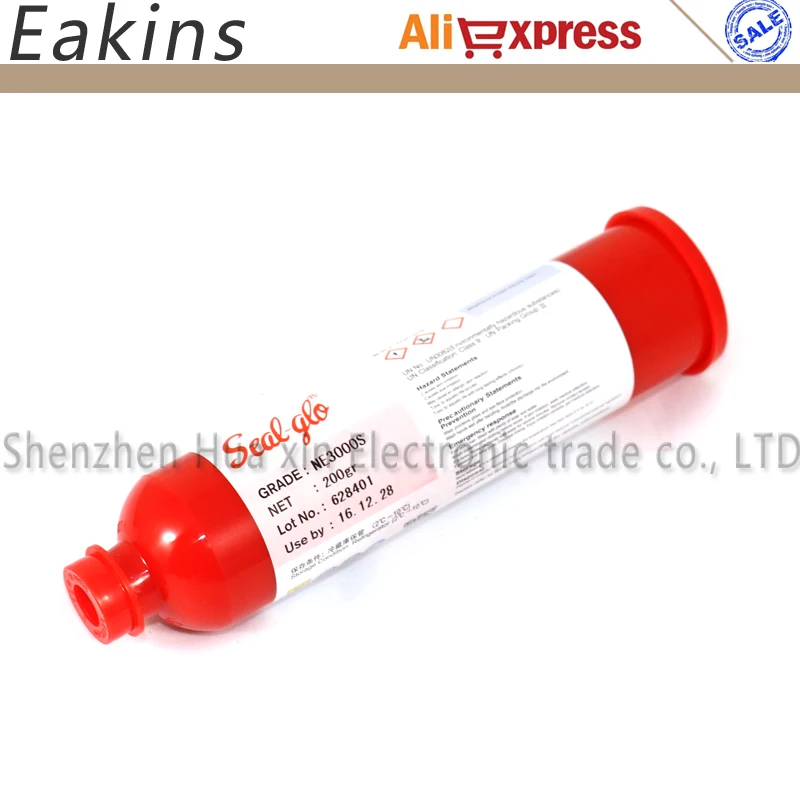 Fuji Red Glue NE3000S 200g Epoxy Resin Adhesives For For Chip Resistors, Capacitors, IC Chips SMT SMD Repair