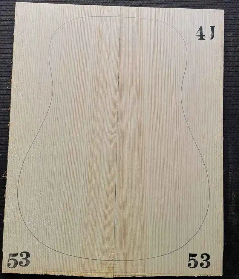 GERSP-4J53 4# класс Picea Abies Alps ель гитара из твердой древесины топ 41 дюймов DIY деревянная гитарная панель ручной работы материал для изготовления гитар 4,5*215*5 - Цвет: GERSP-4J53