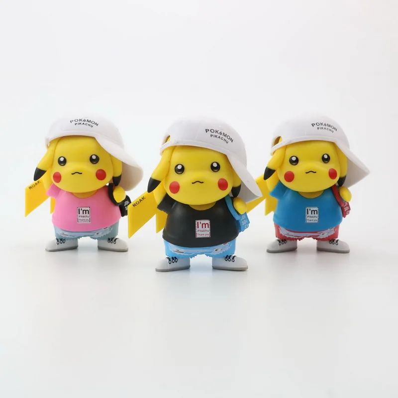 Takara Tomy 3 шт. Pokemon Go коллекционные модели 8-12 см покемон модные Аниме фигурки Пикачу