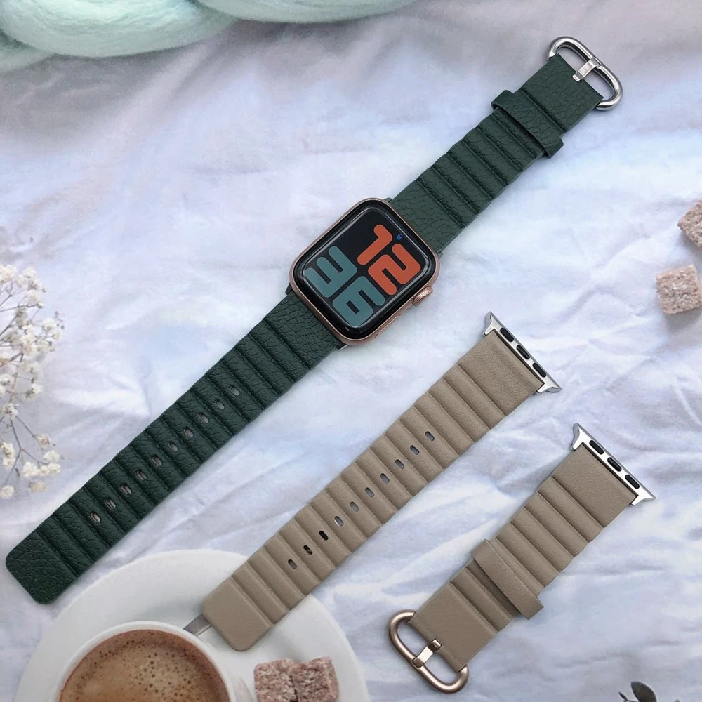 Роскошная Петля из натуральной кожи для iWatch series 1 2 3 4 5 40 мм 44 Apple Watch Band 42 38 |