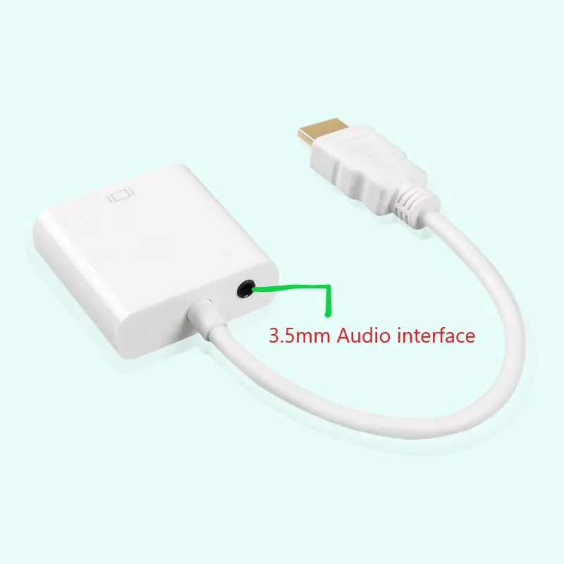 Высококачественный адаптер HDMI VGA Папа мама 1080P цифро аналоговый видео аудио