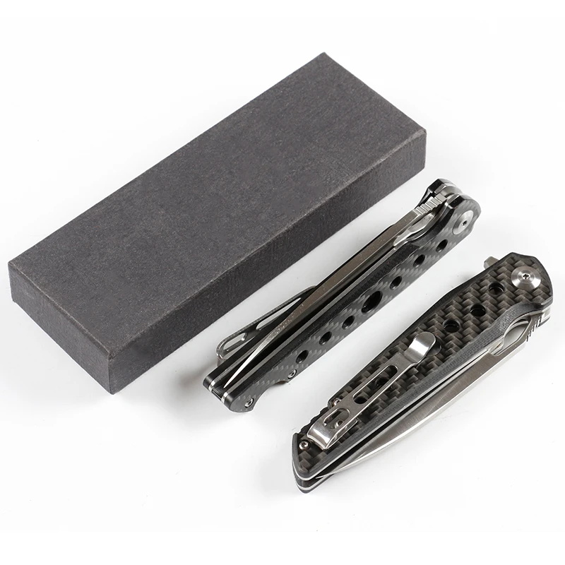 Новый складной нож С флиппером и шарикоподшипником D2 сатиновое лезвие ручка из