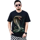 Летняя 3d футболка для мужчин, Высококачественная Хлопковая женская 3D футболка с круглым вырезом, Повседневная футболка с коротким рукавом, Мужская Уличная одежда, черные топы