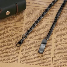 Новинка! карманные часы с цепочкой из нержавеющей стали, аксессуары для часов, серебристая черная бронза, золото, подарок