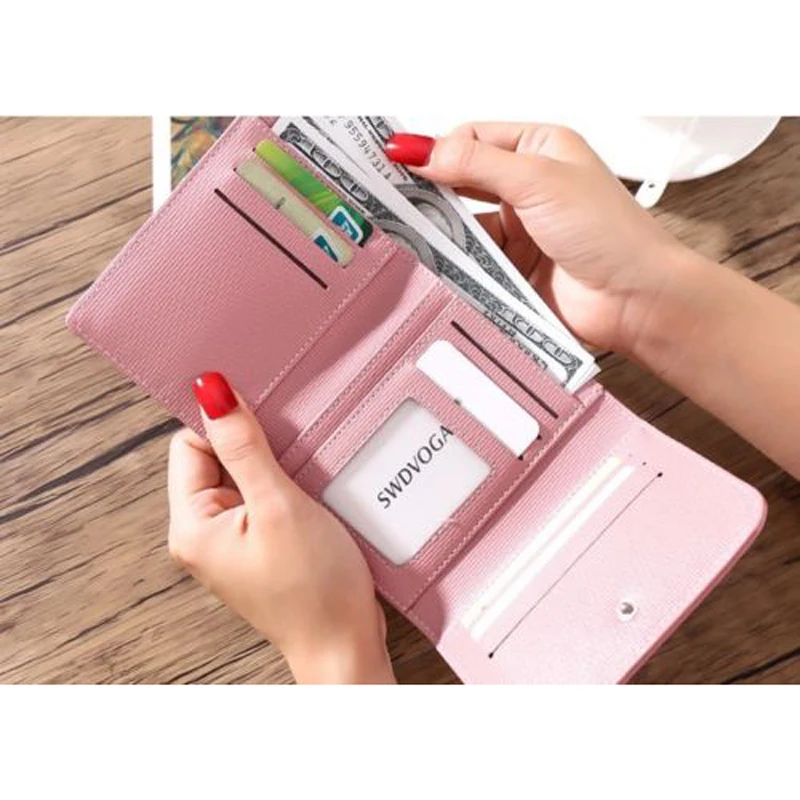 Новый женский маленький мини-кошелек из искусственной кожи держатель для карт