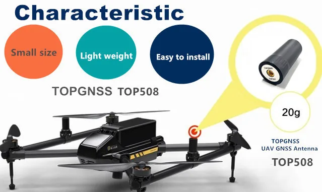 3-12 UAV RTK Карманный приемник спиральная антенна GNSS RTK gps антенна GLONASS GALILEO BEIDOU ZED-F9P SMA-J TOP508