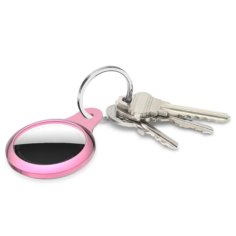 

Plating TPU Protective Cover Soft Comfortable Case Shell Location Tracker Protector for AirTags Bluetooth Tracker Accessories