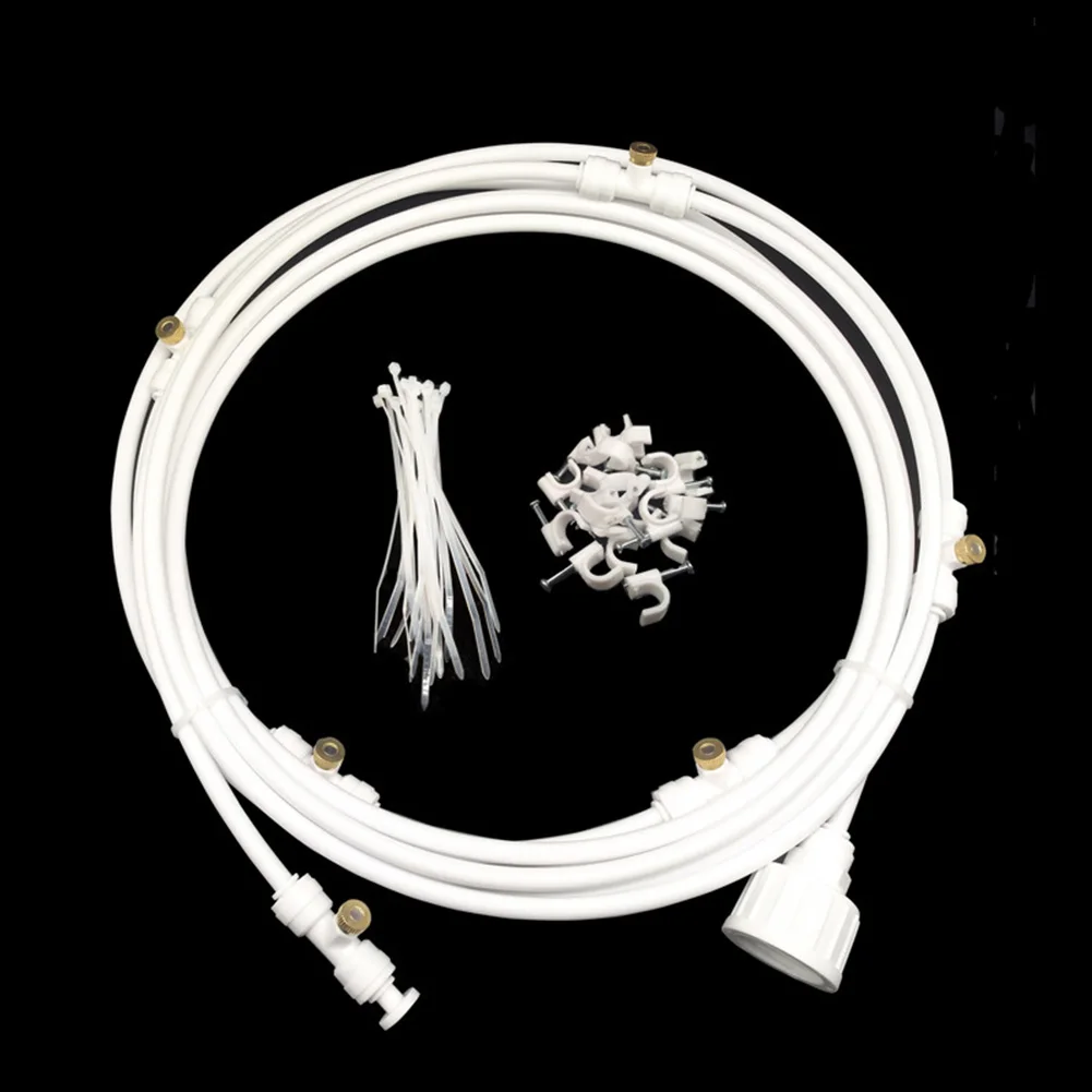 

Quick Connect Brass Nozzles Outdoor Misting Cooling System Patio Garden Irrigation Summer With 12V Pump Practical Easy Install