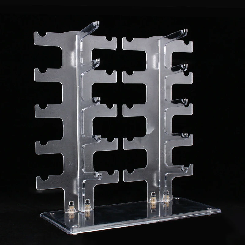 

Glasses Show Rack 10 Pairs Sunglasses Counter Display Stand Holder Acrylic Eyeglasses Showing Shelf For Store Home