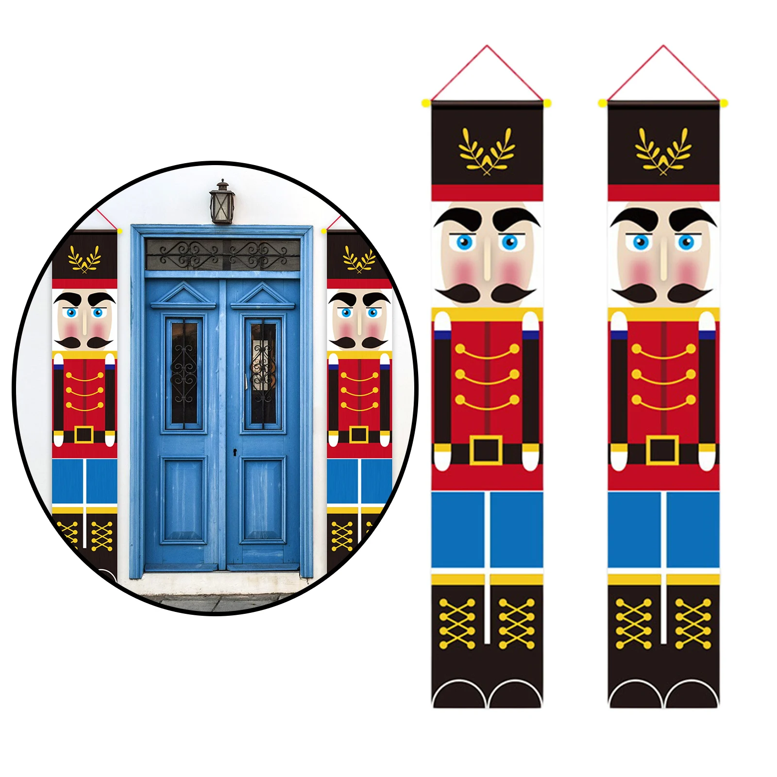 

2шт Счастливого Рождества, гайковерт, модель солдата в натуральную величину, украшение для праздника, уличное украшение для вечерние, насте...