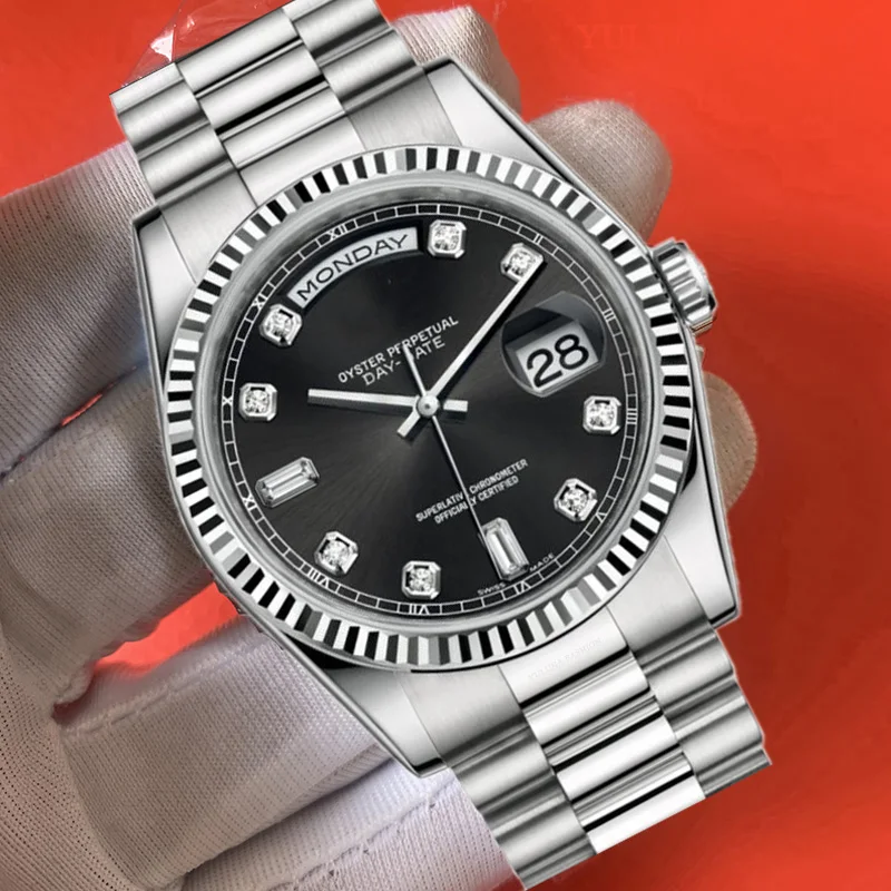 

Часы мужские механические из нержавеющей стали, 40,5 мм