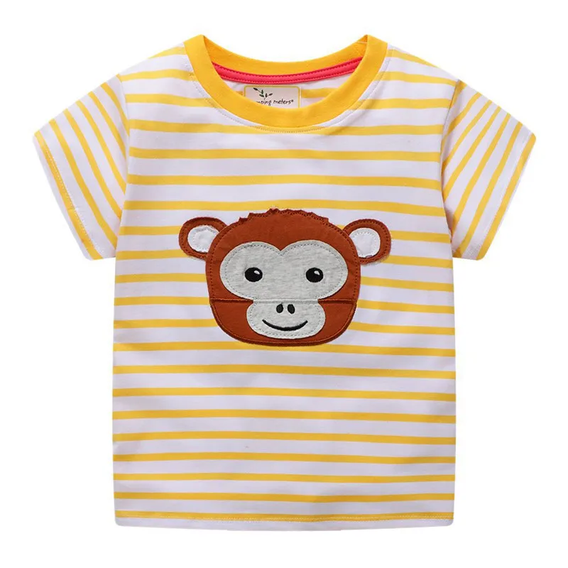 

New Arrival Summer Animals Print Baby T shirts Fashion Cotton Boys Girls Tops