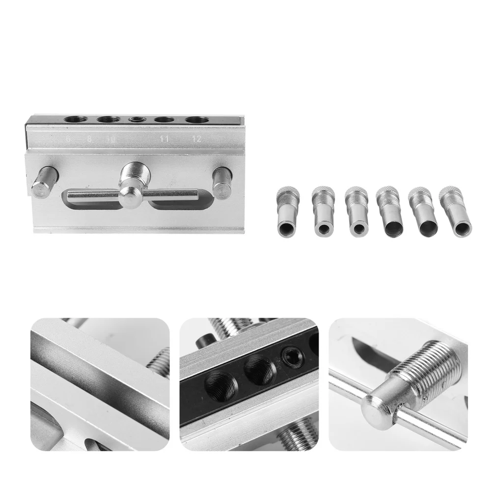 

Metric Woodworking Positioner Locator Drilling Guide Professional Dowel Jig