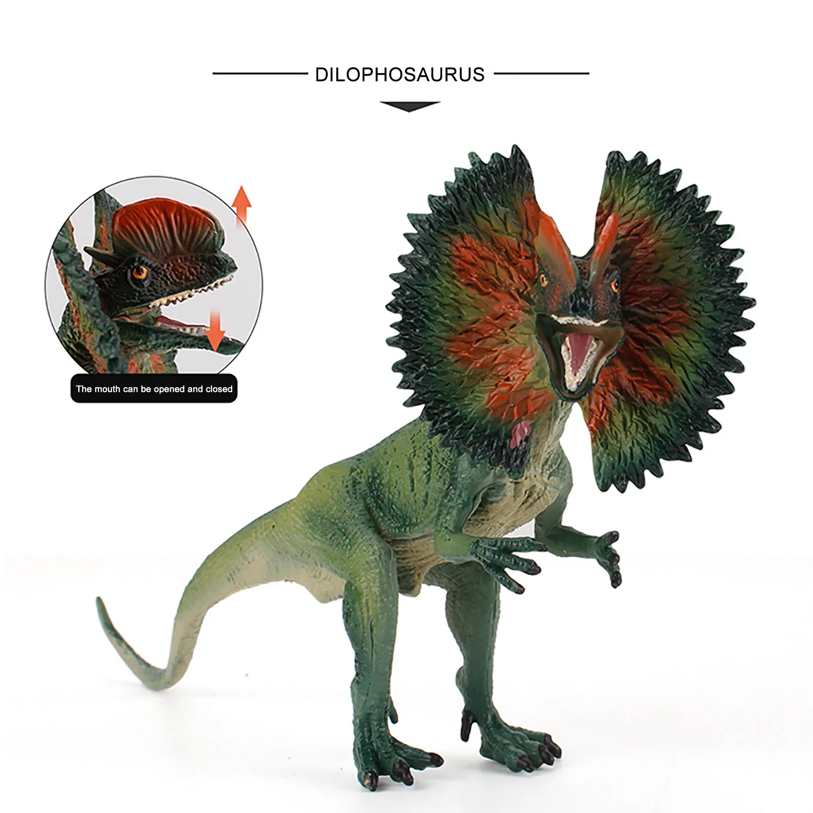 

Realistic Dinosaur Model Lifelike Dilophosaurus Dinosaurs Figure Playset Gift Action Figures Model Toys for Children Gifts