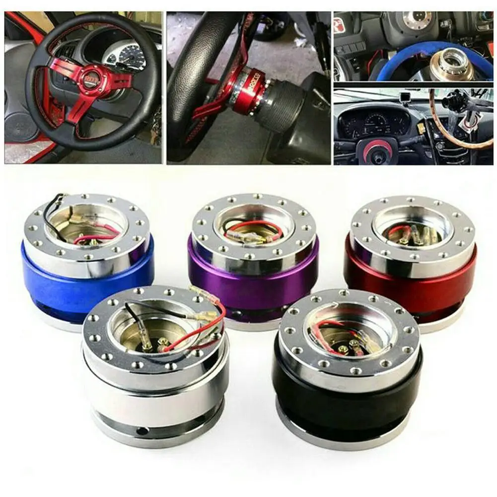 

2021 New Universal Car Auto Quick Release Steering Snap Aluminum Wheel 6 Adapter Hub Dropshipping Hole Kit Off Sale Hot T1o2