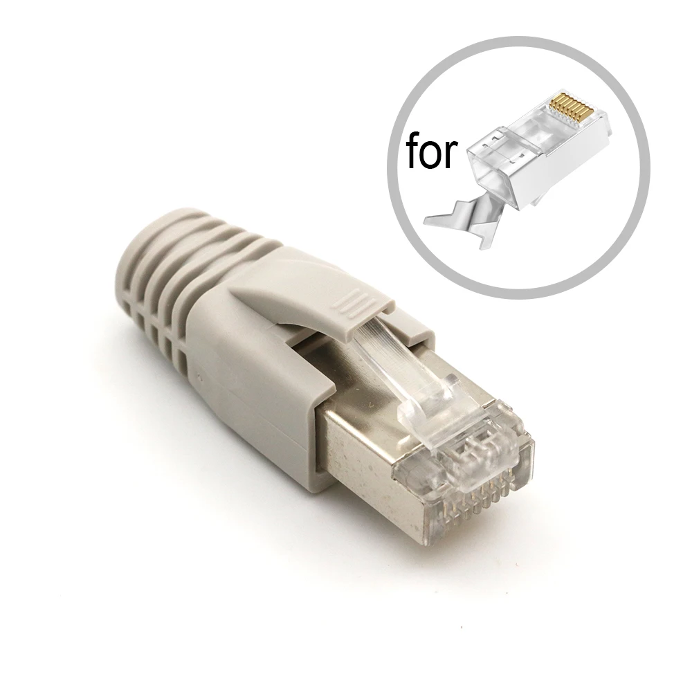 Разъемы xintylink rj45 cat6a cat7 cat8 rg rj 45 для сетевого кабеля ethernet cat7a cat.6 cat.7 boots оболочка