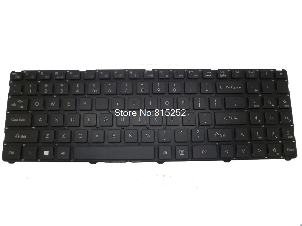 Laptop Keyboard For Haier X3P 15.6 Without Frame Black United States US | Replacement Keyboards