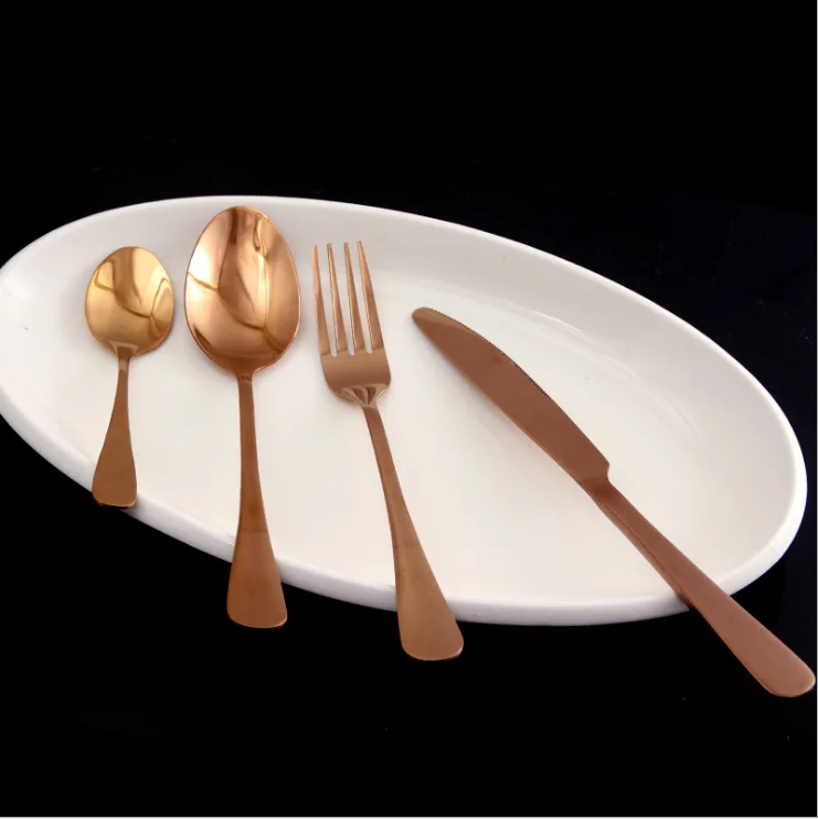4 Pieces / Set Colorful Stainless Steel Bowl Dishware Western Tableware Knife Fork Spoon Coffee Cutlery | Дом и сад