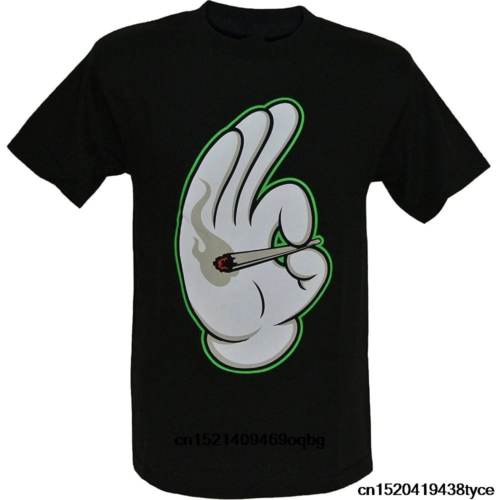 Мужская футболка с надписью Hand hold Weed Joint |