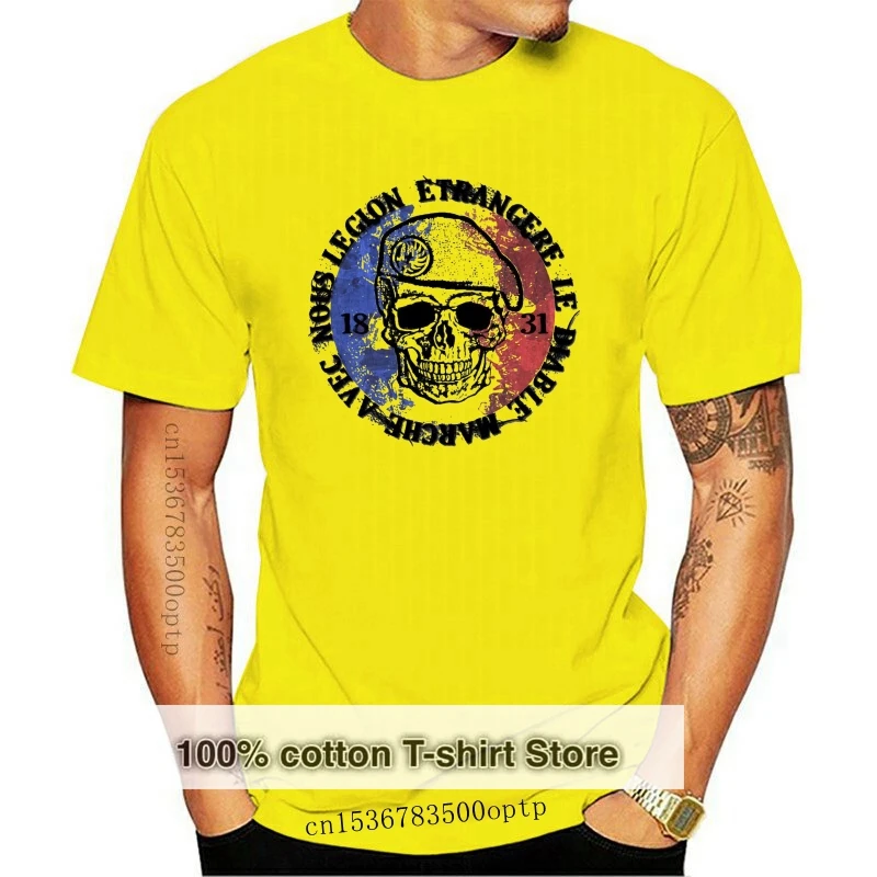 

FRENCH LEGION ETRANGERE 1 NEW COTTON GREY TSHIRT Gym Sportswear Tops T-Shirt