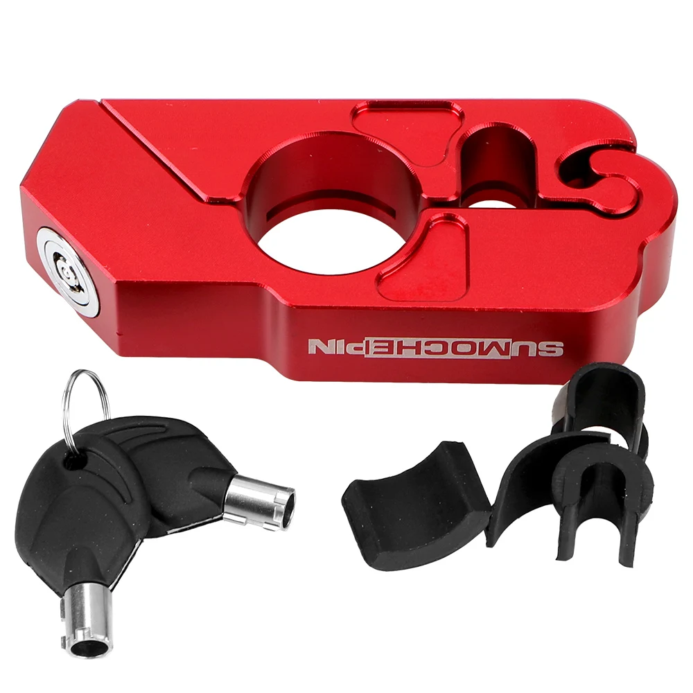 

Anti-theft Motorcycle Grip Lock Security Safety Fit Scooter ATV Motor Locks Handlebar Handset Brake Lever Disc Locking