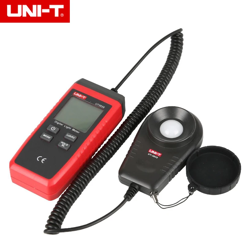 UNI-T UT383S Цифровой Измеритель света Люкс/измеритель FC люминометр фотометр 199900 люкс