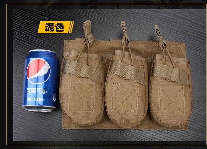 Muller AK Camouflage Tactics Triple Magazine Bag Hunting Bractical Flashlight Bag Triple Stora