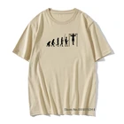 Футболка Calisthenics, футболка Evolution Calisthenics, милая футболка из 100 хлопка, Мужская Пляжная футболка с коротким рукавом и графическим принтом