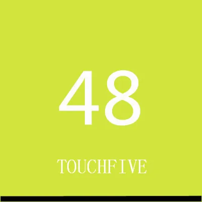 TOUCHFIVE 168 цветов одиночные художественные маркеры Кисть ручка эскиз на спиртовой основе маркеры двойная головка манга ручки для рисования товары для рукоделия - Цвет: 48-yellow green