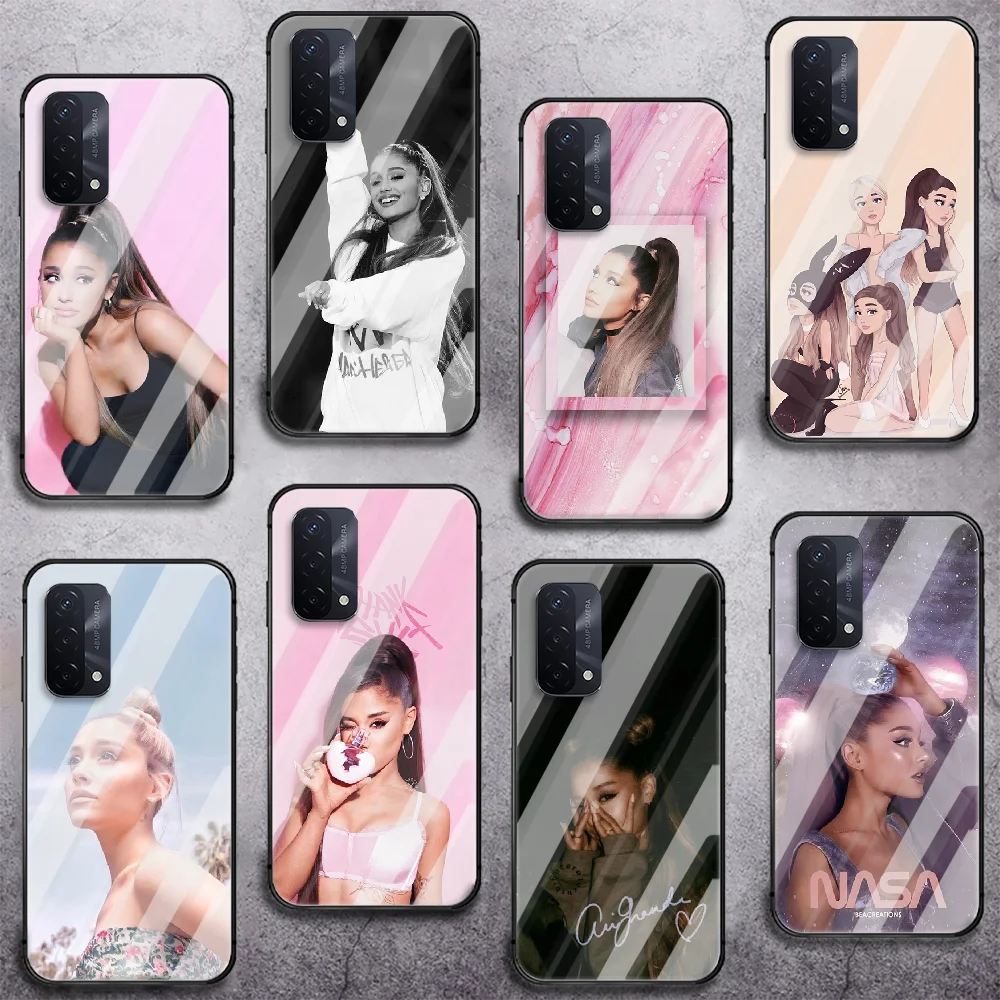

Ariana Grande Phone Tempered Glass Case Cover For oppo realme find a x c xt gt 2 53 3 6 7 50 11 i Pro 4g 5g Cell Bumper