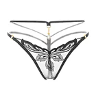 Женские модные трусики с открытой промежностью с вышивкой и перекрестными ремнями, сексуальные трусики, женские стринги, кружевные стринги