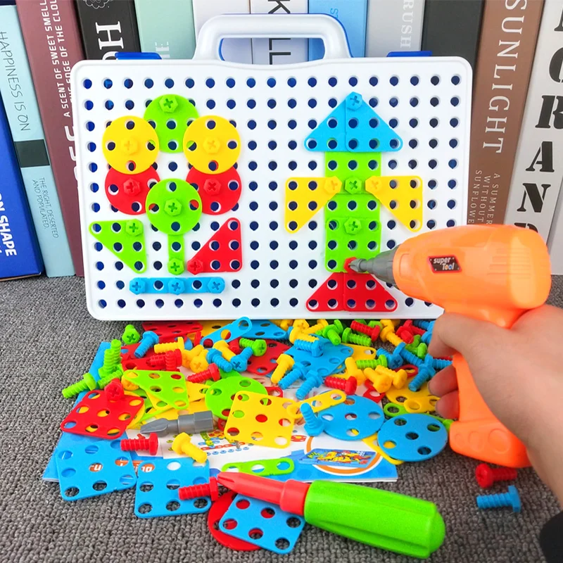 Детские игрушечные дрели креативная развивающая игрушка электрическая дрель