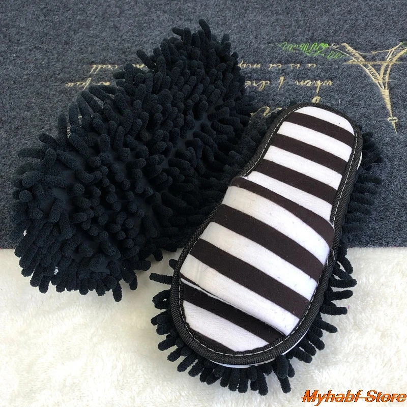 Lazy Mop Slippers Washable Microfiber Cleaning Floor Dusting Slippers Detachable Mopping Shoes Household Floor Cleaning Tools images - 6