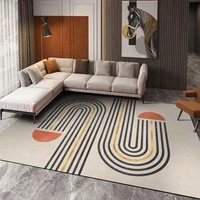 modern style abstract pattern fleece surface living room carpet big size home decoration area rug floor mat