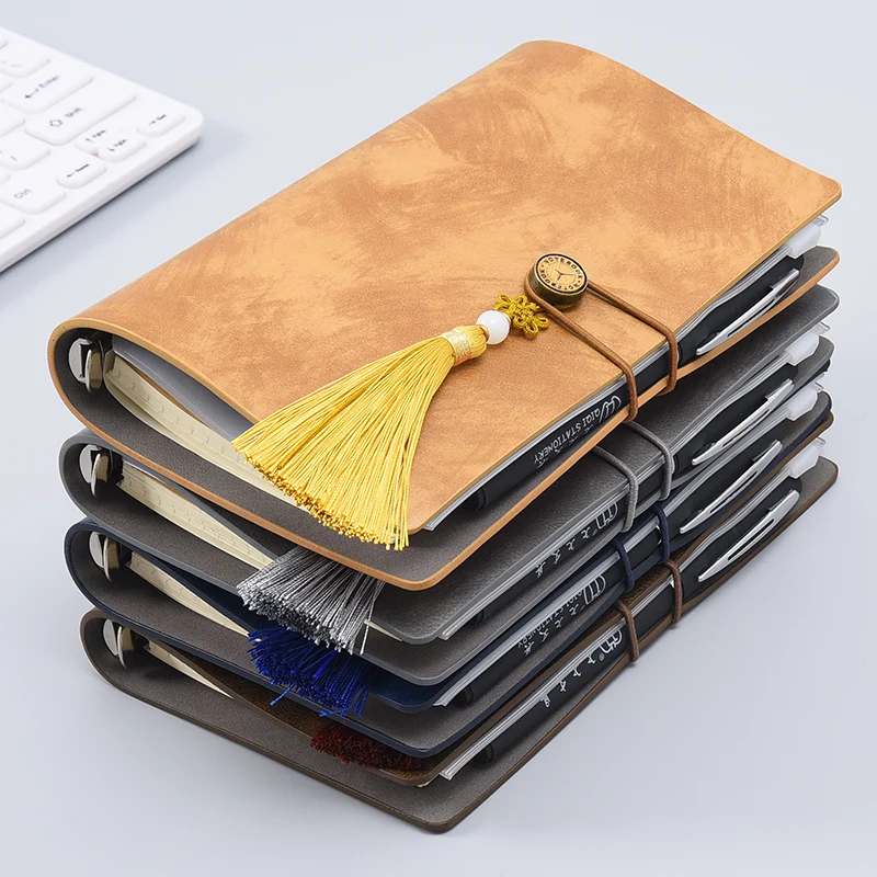 

Thicken Ancient Diary Notebook A6 Simple Ins Style Travel Notebook Student Stationery 1PCS
