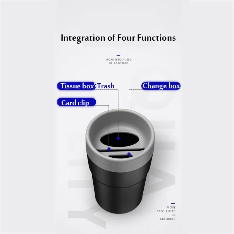 Многофункциональная автомобильная мусорная урна Органайзер для хранения монет
