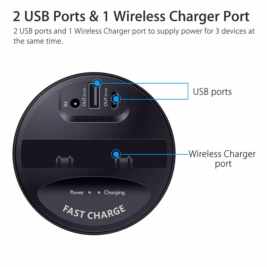 10 Вт автомобильное беспроводное зарядное устройство с usb-выходом для iPhone XS MAX XR X 8 SAMSUNG Galaxy S9 S8 S7 для xiaomi 9 mix 2s зарядное устройство для телефона