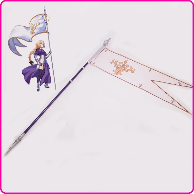 

Anime Fate/Grand Order Jeanne D'Arc Flag Cosplay Prop Halloween Christmas Fancy Party Cosplay Props FGO Flags PVC for Comic Show