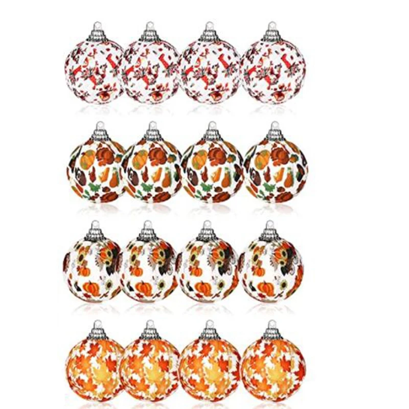 

Fall Hanging Ball Ornament Tree Fabric Autumn Hanging Ornaments For Fall Autumn Thanksgiving Day Party Home Decoration
