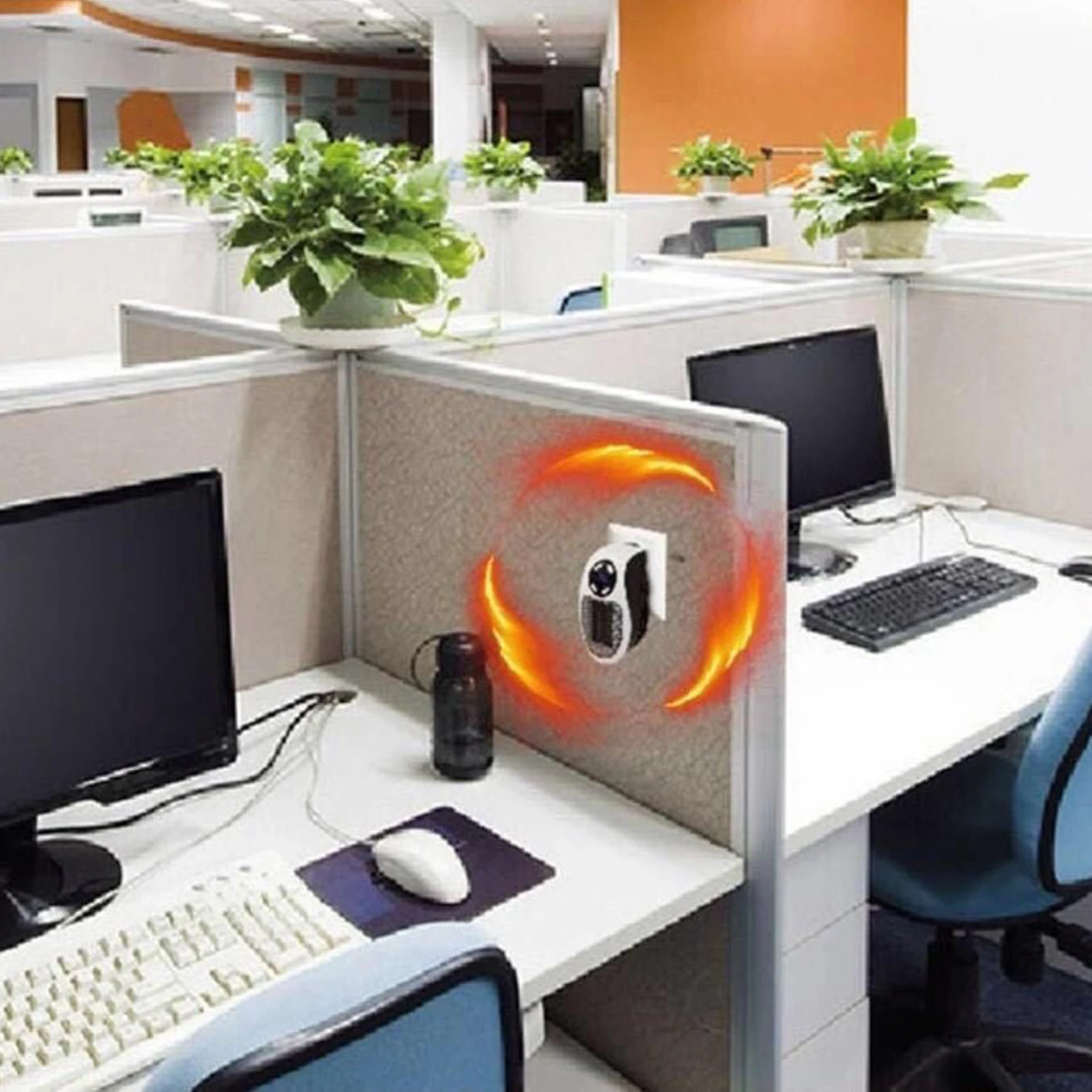 500 Вт портативный Электрический обогреватель вентилятора настольная офисная