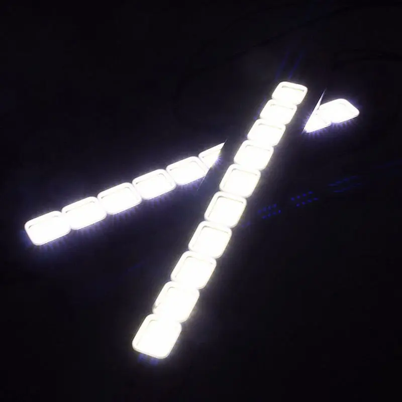 

1X 10LED 12V Daytime Running Light DRL COB Strip Lamp Fog Car Driving Waterproof