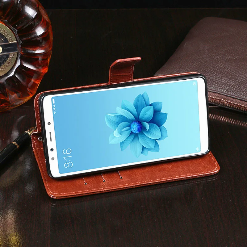 Чехол для Xiaomi A1 A2 чехол в деловом стиле с подставкой откидной бумажник Кожаные