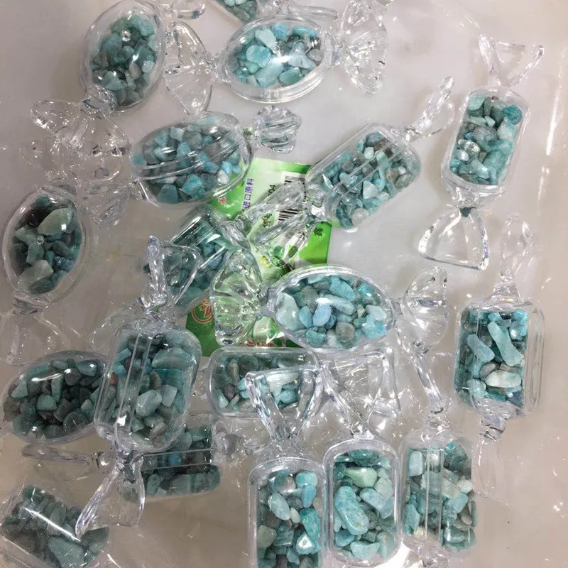

Natural quartz crystals tumbled stones Candy bottle healing gemstones Halloween home decoration