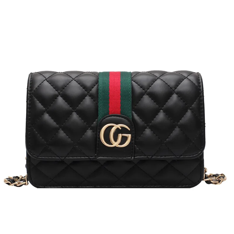 

2021 Luxury Designer Flaps Women Shoulder Bag Lady Gold Metal Chains Bag Messenger Handbag Leather Replica Brand Party Prom Bags