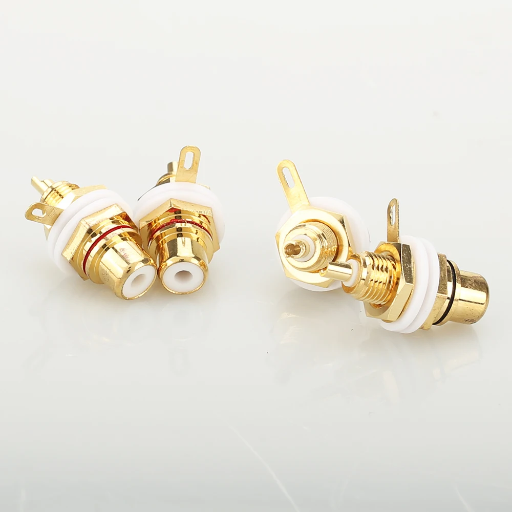 10 шт. позолоченный RCA Женский Разъем усилитель динамик аудио разъем терминала |