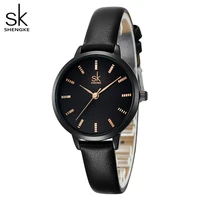 minimalism womens watch black strap stylish simple top brand japan quartz female wristwatch fashion dress watch women gift