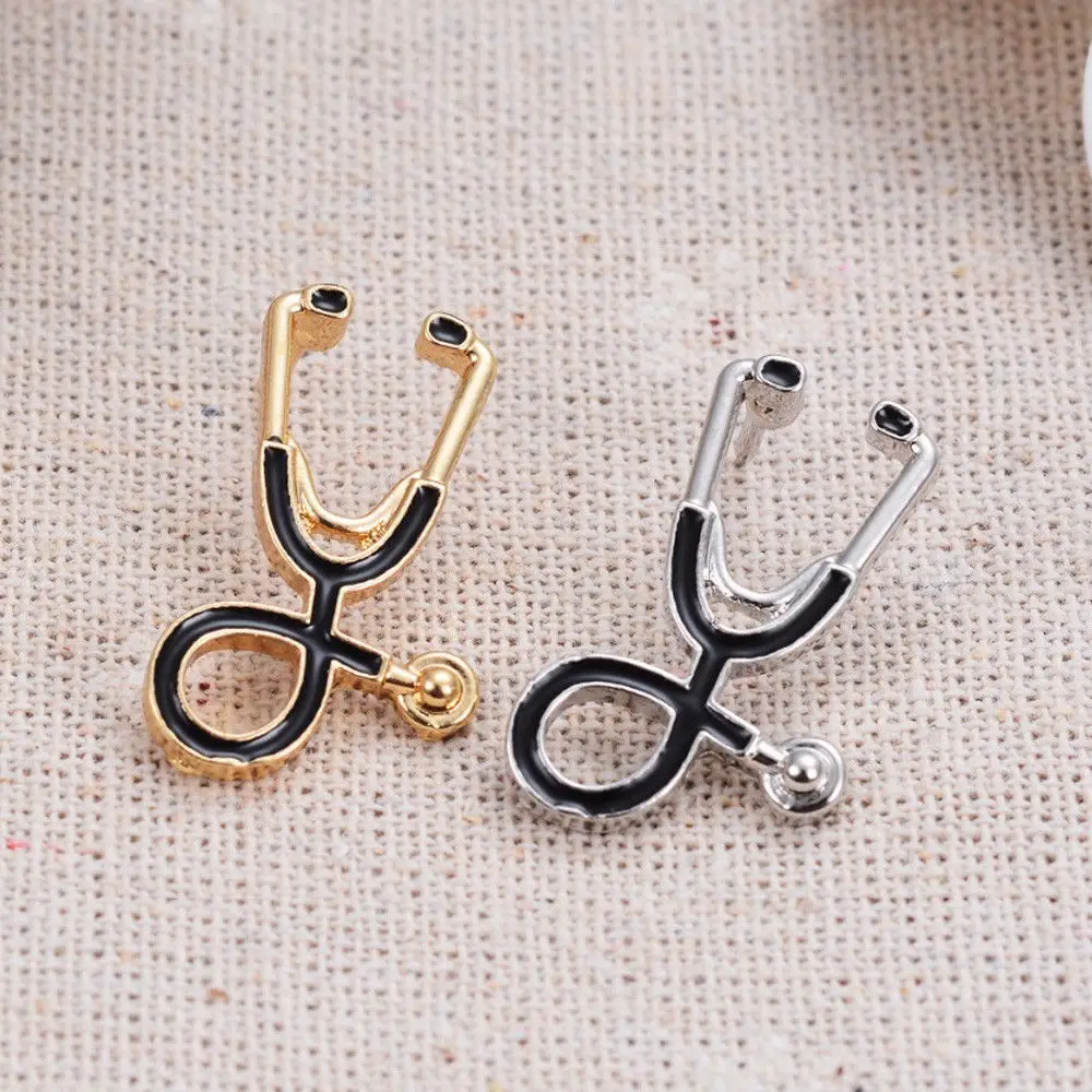 

Nurse Pins Medical Brooches for Women Fashion Colorful Metal Stethoscope Enamel Jewelry Men Jackets Badges Accessories Hijab Pin