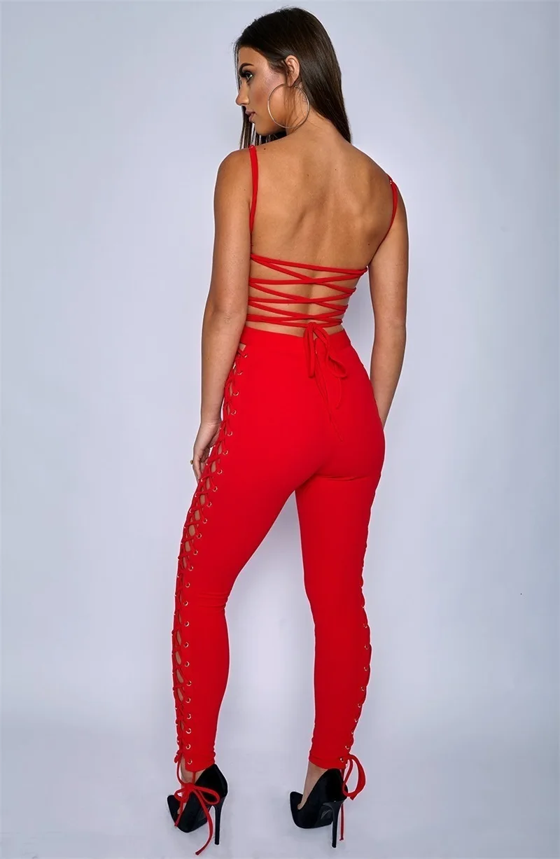 Ohvera Длинный комбинезон Bodycon с повязкой для Для женщин летние комбинезоны Для женщин s Комбинезон Элегантные сексуальные комбинезоны для девочек