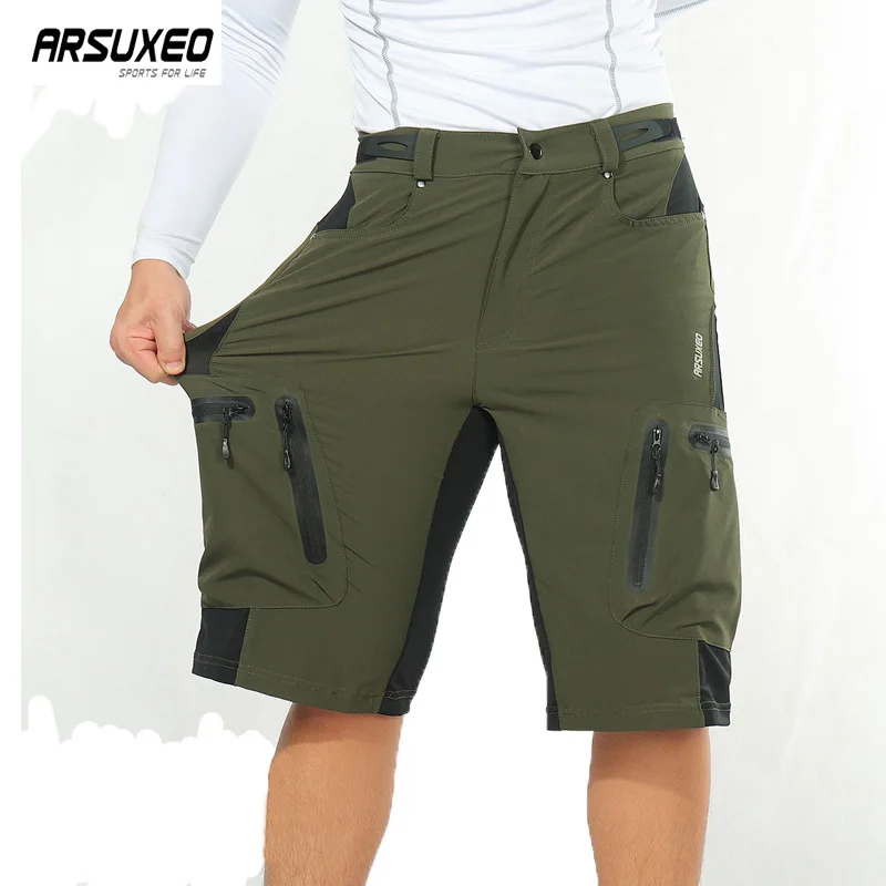 Велосипедные шорты ARSUXEO свободные быстросохнущие для горного велосипеда Мужские